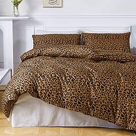 Leoparden Bettwäsche 200x200 cm Set Leo Leopard