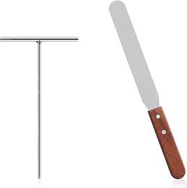 LERANXIN 2 Stück Crepes Verteiler,Crepes Wender
