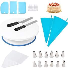 LERANXIN 42 Stück Torten Zubehör Set, 360°