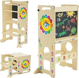 Lernturm ab 1 Jahr | 4-in-1 Lernturm Klappbar für 