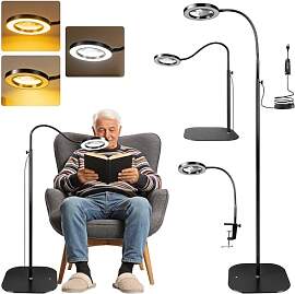 Leselupe mit Licht 3-in-1 Steh Tisch Wand, 10x 20x 