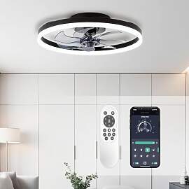 LES FLEURS Deckenventilator mit Beleuchtung, 50cm