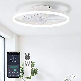 LES FLEURS Deckenventilator mit Beleuchtung, 50cm