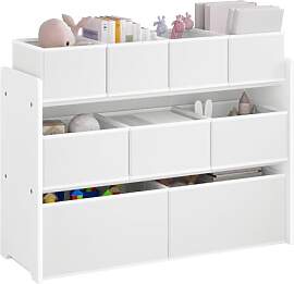 Lestarain Kinderregal mit 9 Aufbewahrungsboxen,