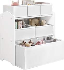 Lestarain Kinderregal mit 9 Aufbewahrungsboxen,