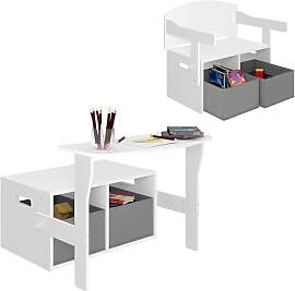 Lestarain Kindertisch mit Sitzbank,