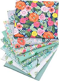 LetCart Nähen Patchwork Stoff, 8pcs Blumen 50 *