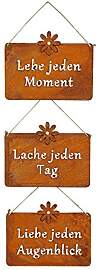 levandeo 3er Set Wandbilder Sprüche 25x19cm