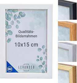 levandeo Bilderrahmen Echtholz Made in EU 10x15