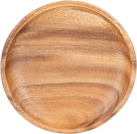 levandeo Holzschale Akazie 15x15cm Rund Design