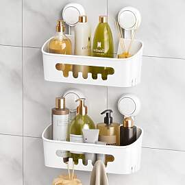 LEVERLOC Duschablage Ohne Bohren Saugnapf Dusche