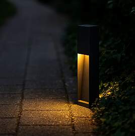 Levi Gartenleuchte Schwarz 40cm