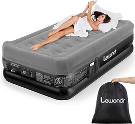 Lewondr Luftbett 1 Person mit Eingebauter Pumpe,