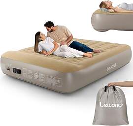 Lewondr Luftbett 2 Personen mit Eingebauter Pumpe, 