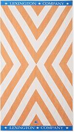 Lexington Strandtuch Graphic Cotton Velour Beige
