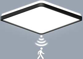 LEZOE LED Deckenleuchte mit Bewegungsmelder, 18W