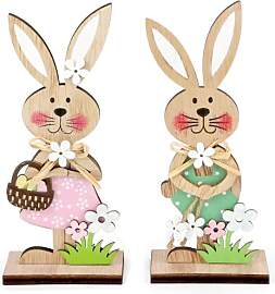 LGIFUTMAX Abschlussverkauf Osterhase aus Holz
