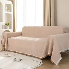 LHGOGO Sofa Überzug, Sofabezug Jacquard Waffle