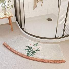 LHTCCSHL Duschvorleger Eckdusche, Halbrund,