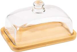 LiangYuanZen Glas Butterdose mit luftdichtem