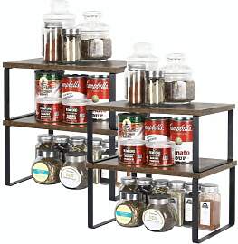 LIANTRAL Küchenregal, 4er Set Küchenschrank