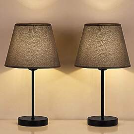 LIANTRAL Nachttischlampen 2er-Set, LED