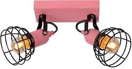 Licht-Erlebnisse Deckenspot Kinder Metall Pink