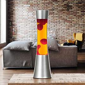 Licht-Erlebnisse Lavalampe Orange Rot, Retro