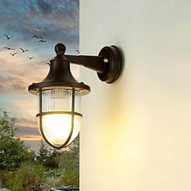 Licht-Erlebnisse Maritime Wandlampe Messing,