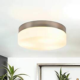 Licht-Erlebnisse Moderne Deckenlampe Glas Nickel
