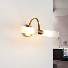 Licht-Erlebnisse Spiegelleuchte Wand Metall Glas