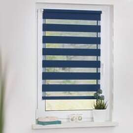 LICHTBLICK Doppelrollo Duo blau B/L: ca. 100x150 cm