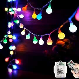 Lichterkette Batterie Außen/Innen, 40LED 8 Modi