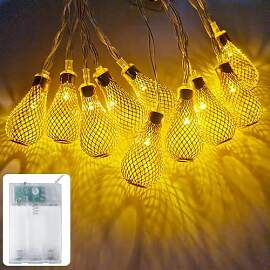 Lichterkette Batterie mit Timer 10er LED