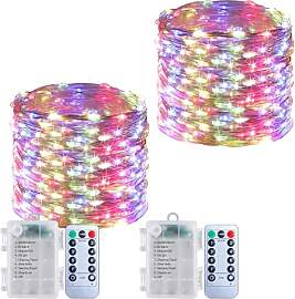 Lichterkette innen Batterie 2 x 100 LEDs