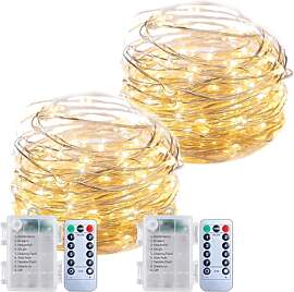 Lichterkette innen Batterie 2 x 100 LEDs