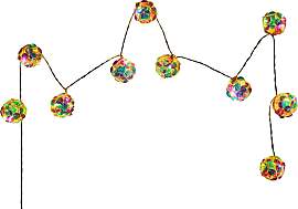 Lichterkette Liebe Perlmutt max. 0,3 Watt