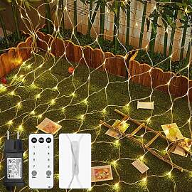 Lichternetz Außen, 3x2m 200 LED Lichterkette