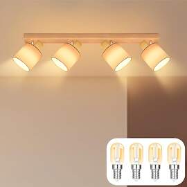 Lichtmaler Deckenleuchte Holz Deckenstrahler 4