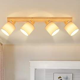 Lichtmaler Deckenstrahler Holz Deckenlampe 4