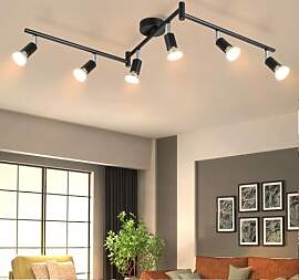 Lichtmaler LED Deckenlampe 6 Flammig Deckenspots - 
