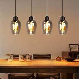 Lichtmaler Pendelleuchte 4 Flammig Hängelampe