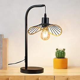 Lichtmaler Tischlampe Schwarz Nachttischlampe
