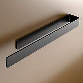 LIEBHEIM Handtuchhalter ohne Bohren schwarz-