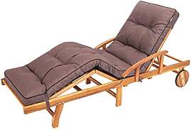 Liegenauflage, Auflage für Gartenliege 200 x 55 x 