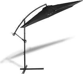Lifa Living - Ampelschirm in Schwarz - (H)250 cm