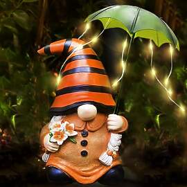 lifemet Solar Garten Deko Draußen Zwerg Tierfigur 