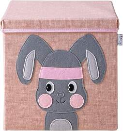 LIFENEY Aufbewahrungsbox mit Deckel und Hase I