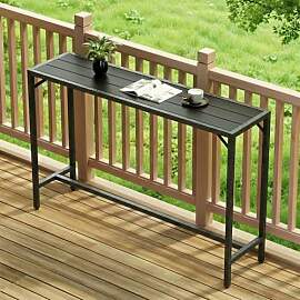 LIFERUN Bartisch Outdoor, 120 x 38 x 98 cm,