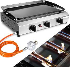 LIFERUN Gas Plancha Grillplatte,Kompakt